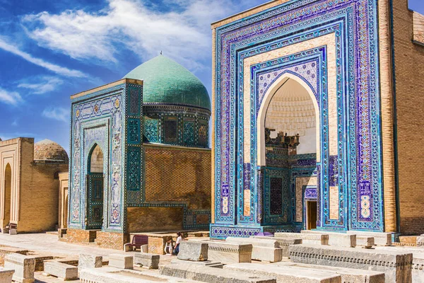 津达或肖希辛达 乌兹别克斯坦撒马尔罕的墓地 — 图库照片