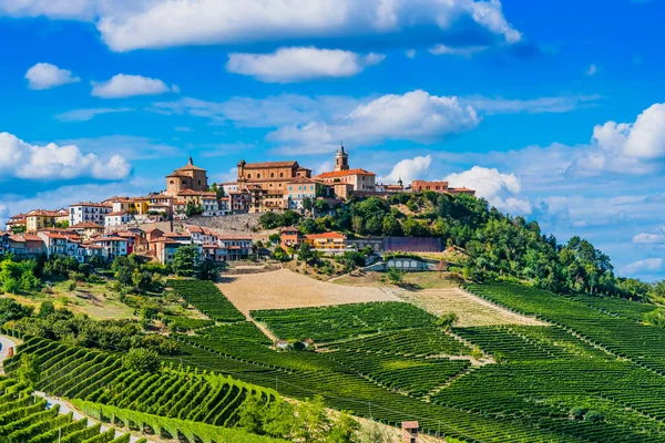 Vista Morra Província Cuneo Piemonte Itália — Fotografia de Stock
