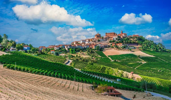 Vista Morra Província Cuneo Piemonte Itália — Fotografia de Stock