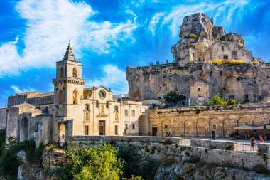 Matera, Basilicata, İtalya 'nın anıtsal mimarisi.