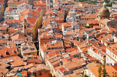 eski şehir mimarisi üzerinde güzel, Fransız Rivierası