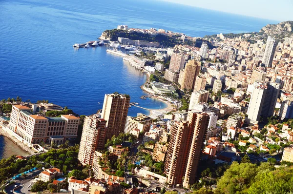 Monako şehrinin manzarası. Fransız Rivierası — Stok fotoğraf