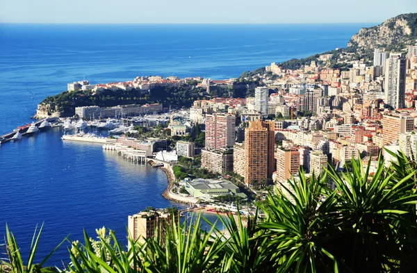 Widok na miasto Monako. Riwiera Francuska — Zdjęcie stockowe