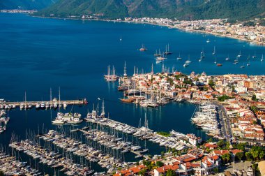 marmaris Limanı manzarasına Türk Rivierası.