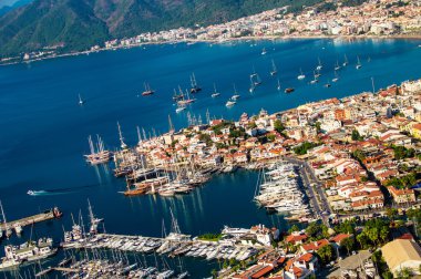 marmaris Limanı manzarasına Türk Rivierası.