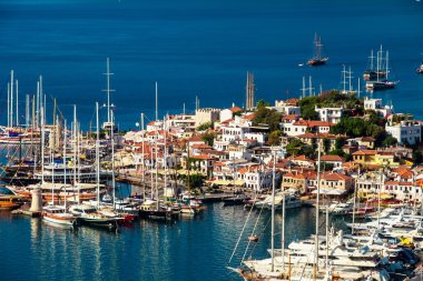 marmaris Limanı manzarasına Türk Rivierası.