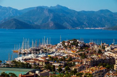 marmaris Limanı manzarasına Türk Rivierası.