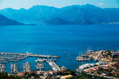 marmaris Limanı manzarasına Türk Rivierası.