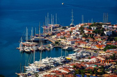 marmaris Limanı manzarasına Türk Rivierası.