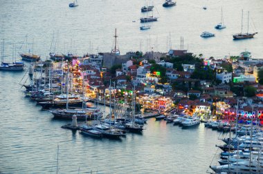 marmaris Limanı manzarasına Türk Rivierası.