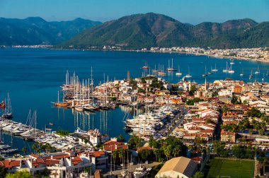 marmaris Limanı manzarasına Türk Rivierası.