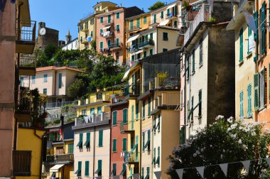 geleneksel Akdeniz mimarisi Riomaggiore, İtalya