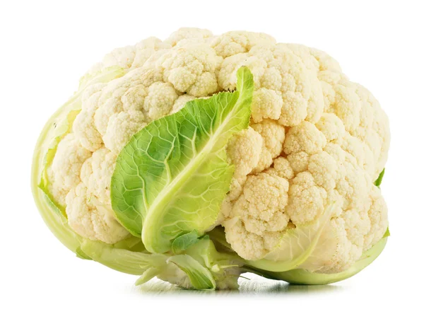 Fresh organic cauliflower isolated on white — Stock Photo, Image