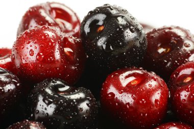 taze kiraz ile kompozisyon