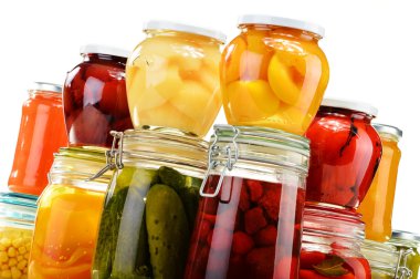 Kavanoz turşu sebze, meyve kompostolar ve izole sıkışmaları 