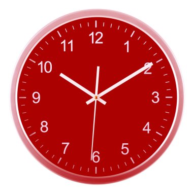 duvar saati üzerinde beyaz izole. 10: 10.