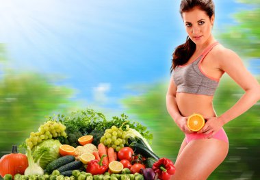 Dengeli beslenme ham organik sebze ve meyve dayalı