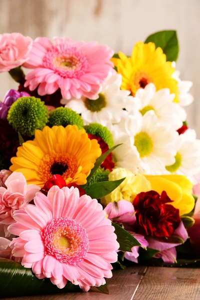 Composition with bouquet of flowers Stock Picture