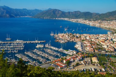 marmaris Limanı manzarasına Türk Rivierası.
