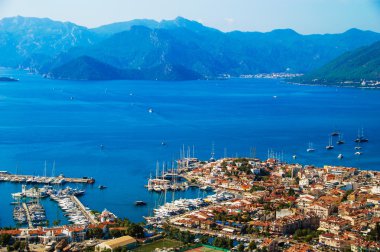 marmaris Limanı manzarasına Türk Rivierası.