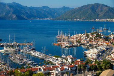 marmaris Limanı manzarasına Türk Rivierası.