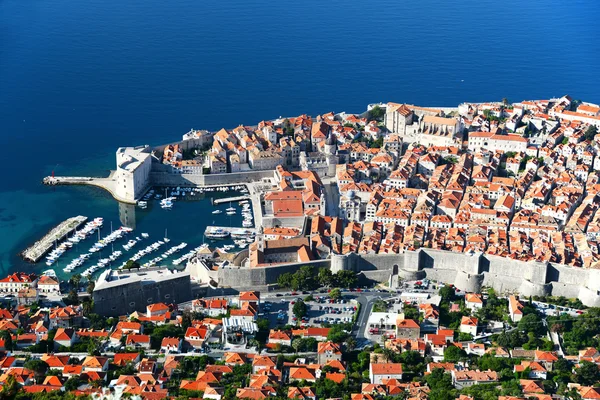 Widok z lotu ptaka, Dubrovnik, Chorwacja — Zdjęcie stockowe