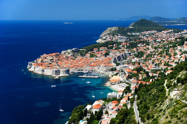 Flygfoto av Dubrovnik, Croatia — Stockfoto