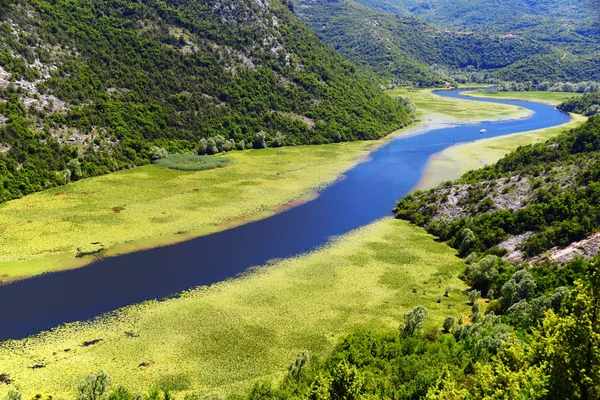 Skadarsko jezero, Montenegro, el lago más grande de los Balcanes — Foto de Stock