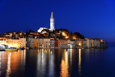 Eski kasaba Rovinj, Hırvatistan Istrian Yarımadası'nda
