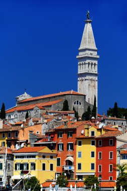 Eski kasaba Rovinj, Hırvatistan Istrian Yarımadası'nda