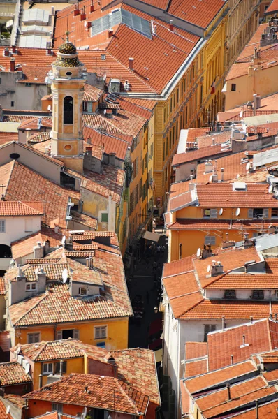 Arquitetura da cidade velha de Nice na Riviera Francesa — Fotografia de Stock