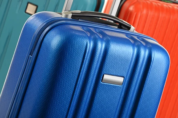 Plast travel resväskor. Handbagage — Stockfoto