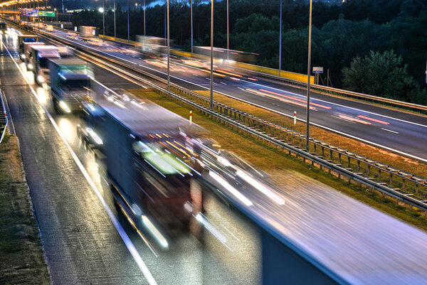 Controlled-access highway in Poznan, Poland