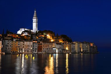 Eski kasaba Rovinj, Hırvatistan Istrian Yarımadası'nda