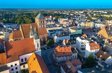 Pomeranya Voyvodalığında Chojnice 'in hava manzarası, Polonya