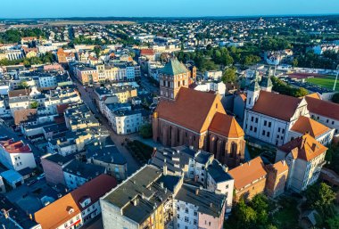 Pomeranya Voyvodalığında Chojnice 'in hava manzarası, Polonya