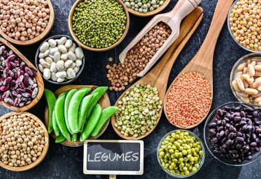 Akdeniz, DASH, vegan, vejetaryen ve esnek gibi bitki odaklı diyetlerin temeli olan yaygın baklagiller