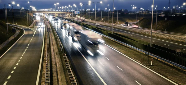 Four lane controlled-access highway in Poland — Stock Photo, Image