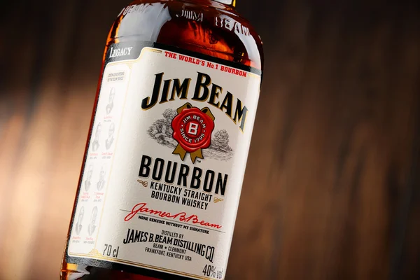 Botella de bourbon Jim Beam —  Fotos de Stock