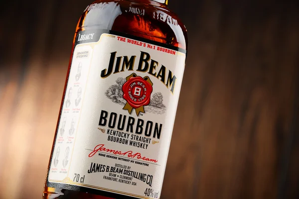 Garrafa de uísque Jim Beam — Fotografia de Stock