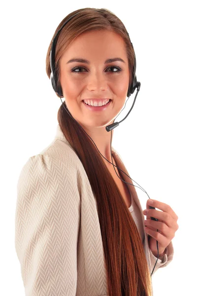 Call center operator. Customer support. Helpdesk. — Stock Photo, Image