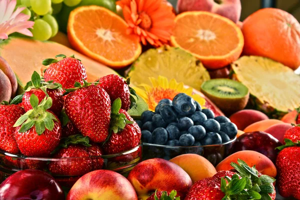 Composition with assorted fruits — Stock Photo, Image