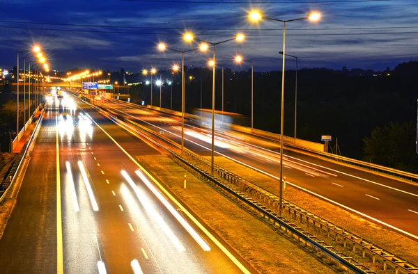 Controlled-access highway in poznan, Polen — Stockfoto