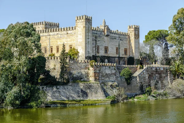 Hrad ve městě Malpica Tajo del, Toledo, Španělsko — Stock fotografie