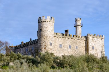 Aldea del Cano Castle Caceres province of Caceres, Spain clipart