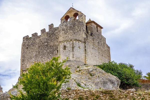 Középkori kő vár, Calafell, Spanyolország — Stock Fotó