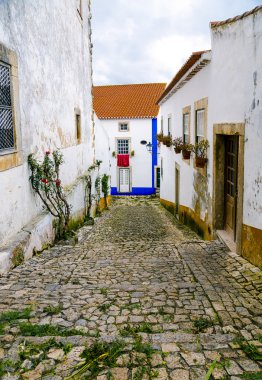 Obidos, Portekiz, bir ortaçağ kenti