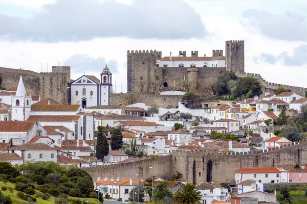 Center City Obidos, Portugal — Stockfoto