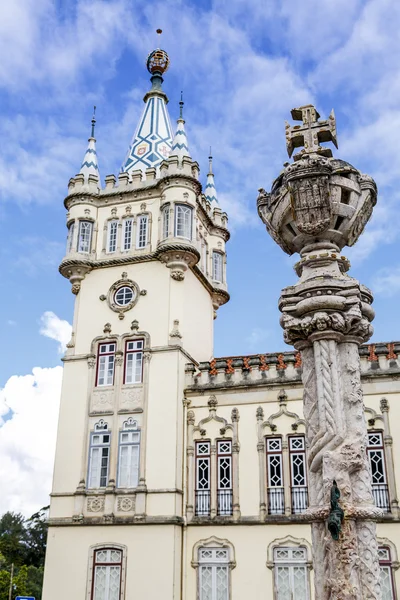 市政厅，辛特拉，葡萄牙。选择性聚焦 — 图库照片