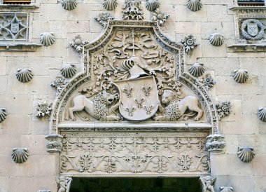 İspanya, Salamanca 'daki Casa de las Conchas